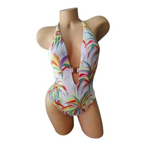 Agent Provocateur L'Agent TAYLER Tropical Print Swimsuit NWT Small $180
